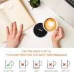 GARMEE Elektrischer Tassenwärmer – Smart Kaffeewärmer mit 2 Temperaturstufen für Tee, Kakao & Milch