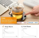 GARMEE Elektrischer Tassenwärmer – Smart Kaffeewärmer mit 2 Temperaturstufen für Tee, Kakao & Milch