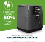Princess Heissluftfritteuse – Digitaler Touchscreen, Ölfrei, Energiesparend, Verschiedene Programme