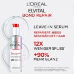 L'Oréal Elvital Bond Repair Leave-In Serum - Haarserum gegen Haarschäden für weniger Spliss & mehr Glanz, 150ml