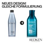 Redken Extreme Length Shampoo für lange, starke Haare – Mit Biotin, Anti-Haarbruch, 300 ml