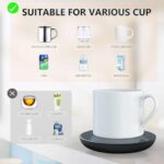 GARMEE Elektrischer Tassenwärmer – Smart Kaffeewärmer mit 2 Temperaturstufen für Tee, Kakao & Milch