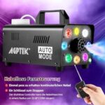 AGPtEK 500W Nebelmaschine mit LED & kabelloser Fernbedienung