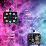 Nebelmaschine 500W mit RGB LED & Fernbedienung – AGPtEK Rauchmaschine 2000 CFM für Hochzeiten, Halloween & Shows