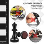 Peradix Magnetisches Schachspiel – Faltbares Schachbrett für Kinder ab 6