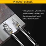 Hartmetall Frässtifte Set – 10 Stück, 3mm Schaft, kompatibel mit Dremel für Schleifen, Schnitzen & Polieren