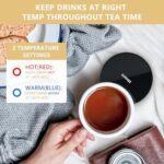 GARMEE Elektrischer Tassenwärmer – Smart Kaffeewärmer mit 2 Temperaturstufen für Tee, Kakao & Milch