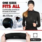 HIKENTURE Damen Winter-Fahrradmütze mit Zopfloch – Unterhelm-Mütze für Fahrrad & Skihelm