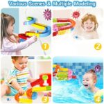 Nuheby Badewannenspielzeug Set – DIY Murmelbahn für Kinder ab 3 Jahren