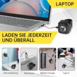 SPGOOD StVZO Fahrradlicht Set - USB aufladbar Typ-C - IPX5 Wasserdicht, Vorder- & Rücklicht
