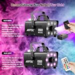 Nebelmaschine 500W mit RGB LED & Fernbedienung – AGPtEK Rauchmaschine 2000 CFM für Hochzeiten, Halloween & Shows