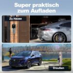 VDLPOWEREU Typ 2 EV-Ladekabel 11kW, 16A CEE, Mobile Wallbox, Einstellbarer Strom & Startzeit, 5M