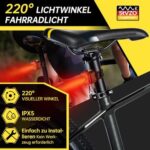 SPGOOD StVZO Fahrradlicht Set - USB aufladbar Typ-C - IPX5 Wasserdicht, Vorder- & Rücklicht