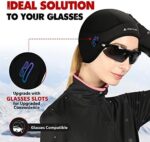 HIKENTURE Damen Winter-Fahrradmütze mit Zopfloch – Unterhelm-Mütze für Fahrrad & Skihelm