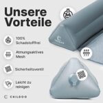 CHILDOO Rausfallschutz [2er Set] – Aufblasbares Bettschutzgitter für Kinder, ideal für Zuhause, Reisen & Grosseltern