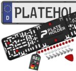 PLATEHOLDER® Premium rahmenlose Kennzeichenhalter - Auto Nummernschildhalter