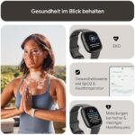 Fitbit Sense 2 – Smartwatch mit GPS, EKG, Stress- & Schlaftracking – Fitnessuhr für Damen & Herren, kompatibel mit Android/iOS