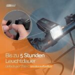 2RadWerk ED Fahrradleuchtenset - StVZO zugelassen - Umschaltbare 15-35 Lux Beleuchtung