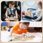 Joyreal Montessori Motorikbrett für Kinder ab 1 Jahr – Aktives Sensorikspielzeug für die Feinmotorik