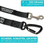 HUND IST KÖNIG Schleppleine – 5-20m robuste Hundeleine mit Griffpolster & Sicherheitskarabiner + eBook