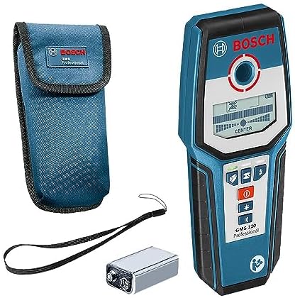 Bosch Professional GMS 120 Ortungsgerät – Digital mit max. Detektionstiefe für Holz, Metall & Leitungen