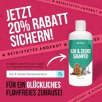 Petsly® Flohspray 500ml – Flohschutz für Katzen, Hunde & Textilien – Nicht färbend, Langzeitschutz mit Citronella & Geraniol