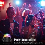 Gobikey 360° LED Discokugel – Musikaktiviertes Partylicht mit Fernbedienung & RGB-Effekten, USB 4m für Party & Events