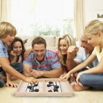 Schnell Hockey Brettspiel aus Holz – 2-in-1 Tischhockey & Katapult, Tragbares Partyspiel für Familie & Freunde