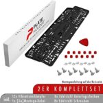 PLATEHOLDER® Premium rahmenlose Kennzeichenhalter - Auto Nummernschildhalter