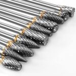 Hartmetall Frässtifte Set – 10 Stück, 3mm Schaft, kompatibel mit Dremel für Schleifen, Schnitzen & Polieren