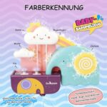 GILOBABY Badewannenspielzeug Set – Wasserspielzeug mit Bär, Kaktus & Tasse, Geschenk für Babys ab 6 Monaten