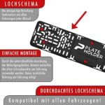 PLATEHOLDER® Premium rahmenlose Kennzeichenhalter - Auto Nummernschildhalter
