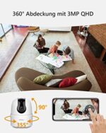 Imou 2K WLAN Innenkamera - 360° Überwachung, KI-Erkennung, Nachtsicht, Zwei-Wege-Audio, Alexa-kompatibel