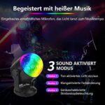 Tragbare Discokugel mit Fernbedienung – Musikgesteuertes Partylicht, Batteriebetrieben & USB für drinnen & draussen