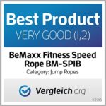 Springseil Speed Rope mit eBook & Ersatzkabel – Verstellbare Stahlseile, Profi Kugellager, Anti-Rutsch Griffe für Training & Workout