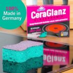 abrazo CeraGlanz – Antibakterieller Glaskeramik- & Ceranfeldreiniger, Kratzfreier Herdreiniger