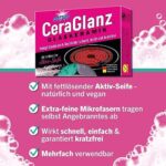 abrazo CeraGlanz – Antibakterieller Glaskeramik- & Ceranfeldreiniger, Kratzfreier Herdreiniger