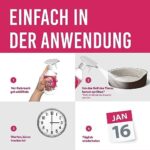 Petsly® Flohspray 500ml – Flohschutz für Katzen, Hunde & Textilien – Nicht färbend, Langzeitschutz mit Citronella & Geraniol