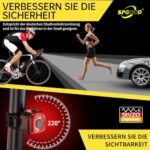 SPGOOD StVZO Fahrradlicht Set - USB aufladbar Typ-C - IPX5 Wasserdicht, Vorder- & Rücklicht