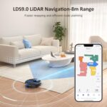 Lubluelu SL60D Saugroboter mit Wischfunktion, 4000Pa, Lasernavigation & APP-Steuerung