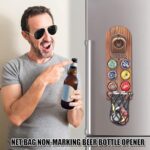 Magnetischer Wand-Flaschenöffner mit Kronkorken-Sammler