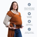 CuddleBug Tragetuch für Neugeborene – Elastisches Babytrage für bis zu 16 kg, leicht zu binden
