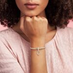 Pandora Icons Herz Anhänger aus Silber und 14 Karat Roségold