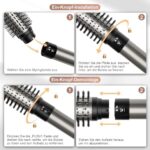 6-in-1 Airstyler: Ionen Föhn, Automatischer Lockenstab & Glättbürste – Profi-Hairstyler mit 110.000 U/Min