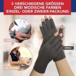 Ärztlich Entworfen: Kompressionshandschuhe für Arthritis & Sehnenscheidenentzündung – Bequeme Fingerlose Handbandage
