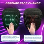 Depointer Life LED-Maske mit Gestenerkennung – Beleuchtete Gesichtsmaske für Kostüm, Cosplay & Maskerade