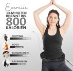 Hula Hoop Reifen für Erwachsene - 24-teilig, Abnehmen & Massage, nie herunterfallend, mit Gewichtskugel