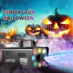 AGPtEK 500W Nebelmaschine mit LED & kabelloser Fernbedienung