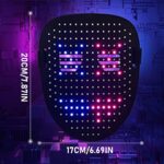 Depointer Life LED-Maske mit Gestenerkennung – Beleuchtete Gesichtsmaske für Kostüm, Cosplay & Maskerade