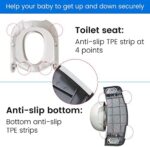 Höhenverstellbarer Kinder WC Toilettensitz mit Treppe – Klappbarer Töpfchen Toilettentrainer für Jungen & Mädchen